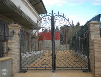 Wrought iron gate made in italy