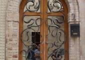  Protection for wrought iron door