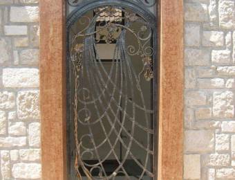Wrought iron door