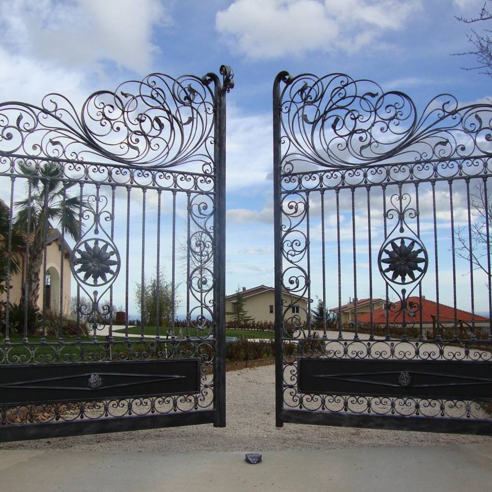 Wrought Iron Gate handcrafted for villa