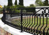 Baroque wrought iron fence