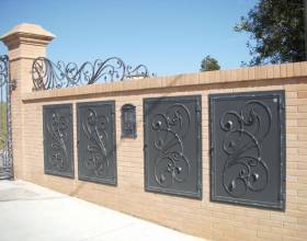 Natural gas boxes in wrought iron