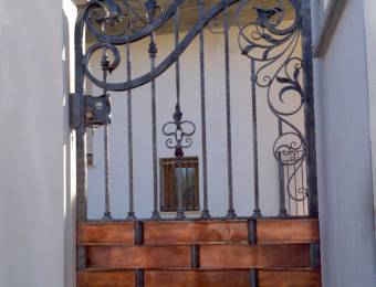 Little gate - Wrought iron and copper