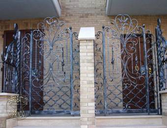 Small wrought iron gates