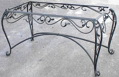 Small table in wrought iron