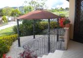 small wrought iron canopy for terrace