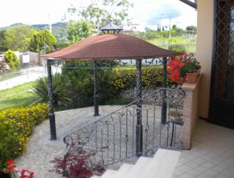 small wrought iron canopy for terrace
