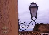 Street lamp in wrought iron