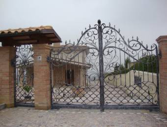 wonderful decorated wrought iron gates