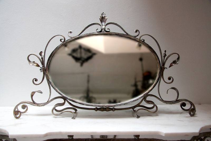 Wrough Iron Mirror - Handmade