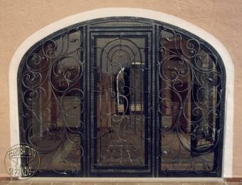 Door - Wrought iron and glass