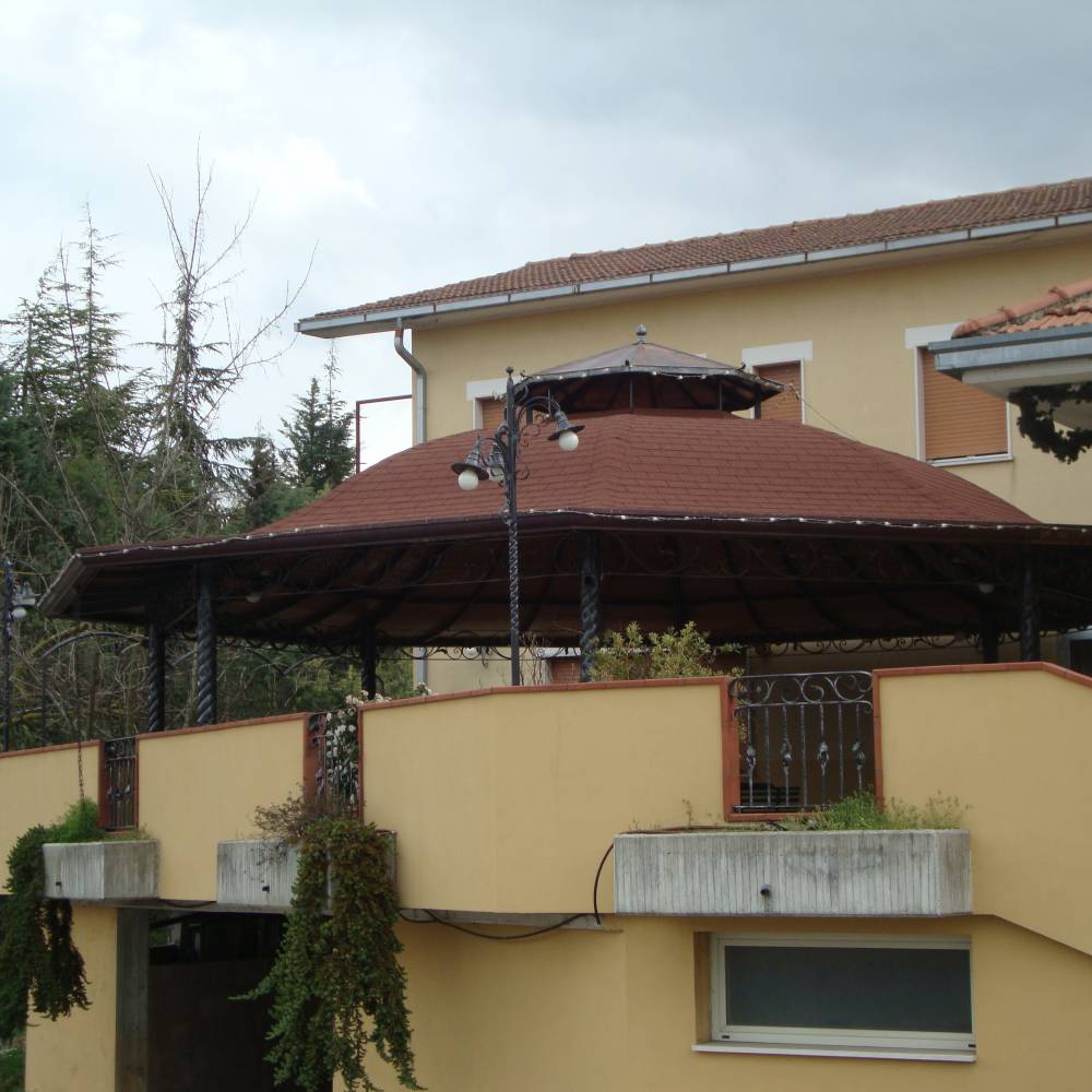 wrought iron canopy
