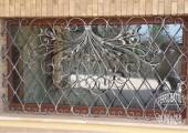 Wrought iron fixed grille