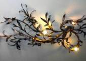 Floral branch in wrought iron