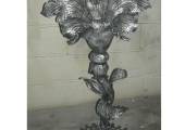 wrought iron fountain flower