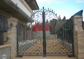 Wrought iron gate made in italy