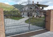 Sliding gates in wrought iron