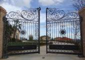 Wrought Iron Gate handcrafted for villa