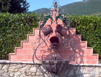 Fountain in wrought iron