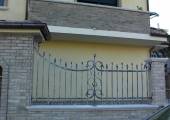 hand made fence with decoration. Wrougth Iron