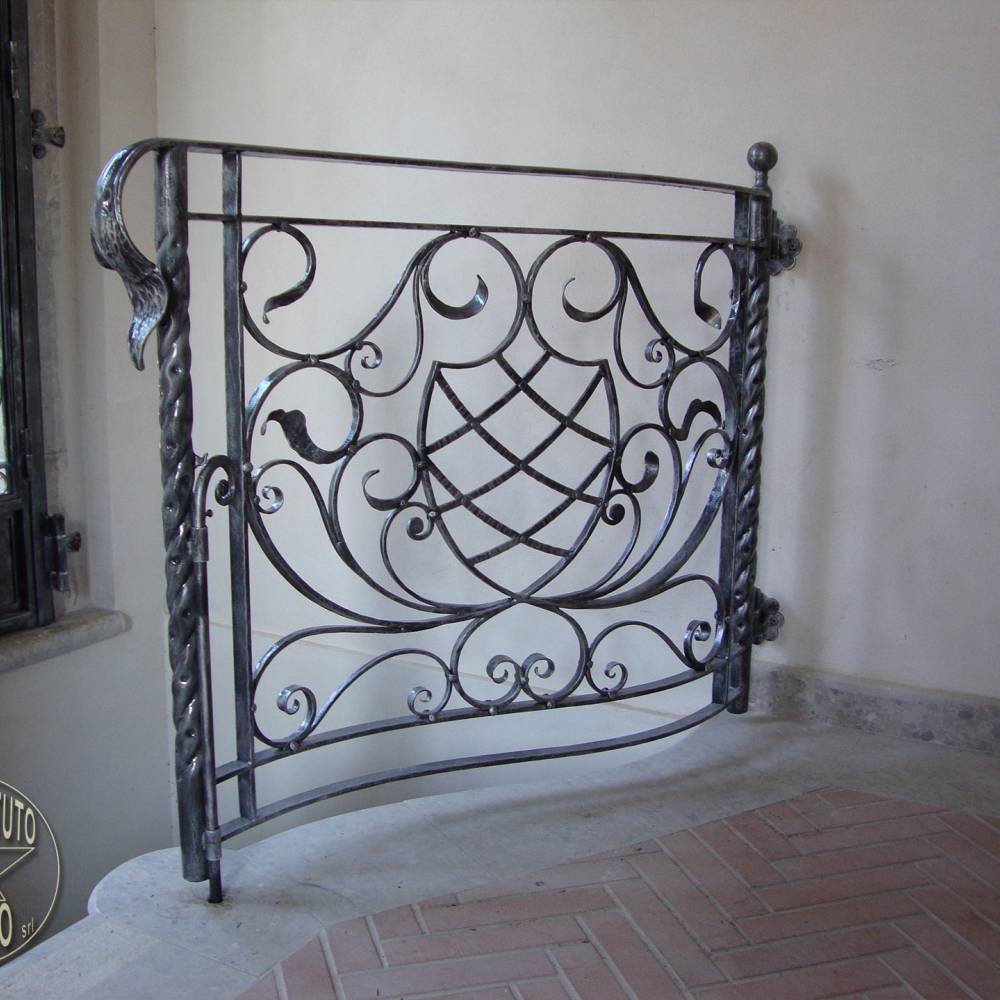 Interior wrought iron railing