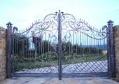 Wrought iron gate