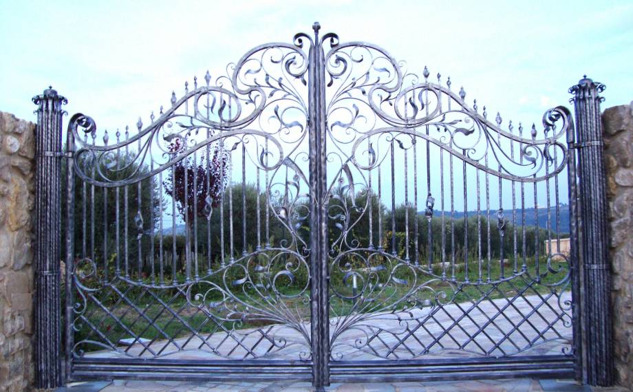 Wrought iron gate
