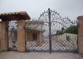 wonderful decorated wrought iron gates