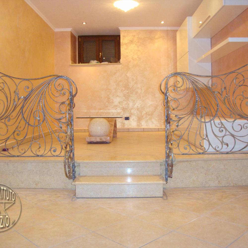 Wrought iron balcony