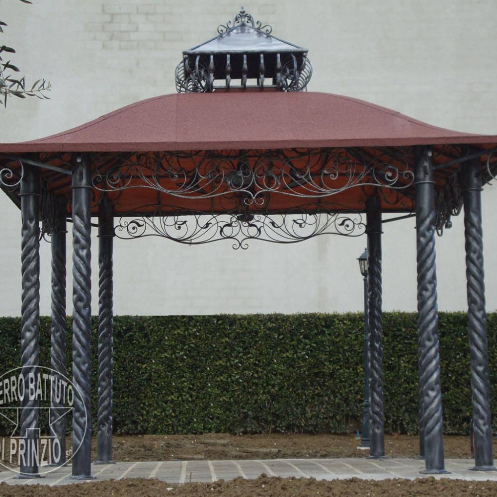 Wrought iron gazebo
