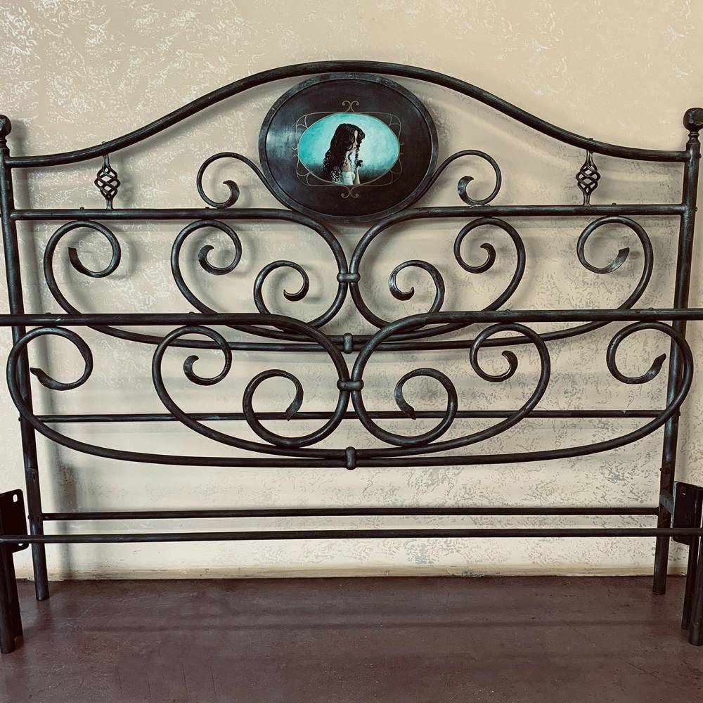 Wrought iron beds, double bed in wrought iron iron nightstands pag. 2