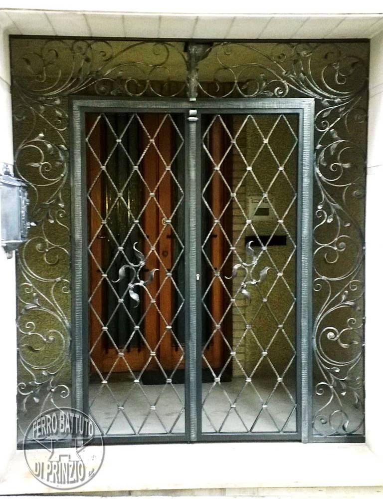 Wrought iron protection door