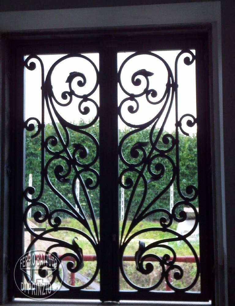 Wrought iron protection grille