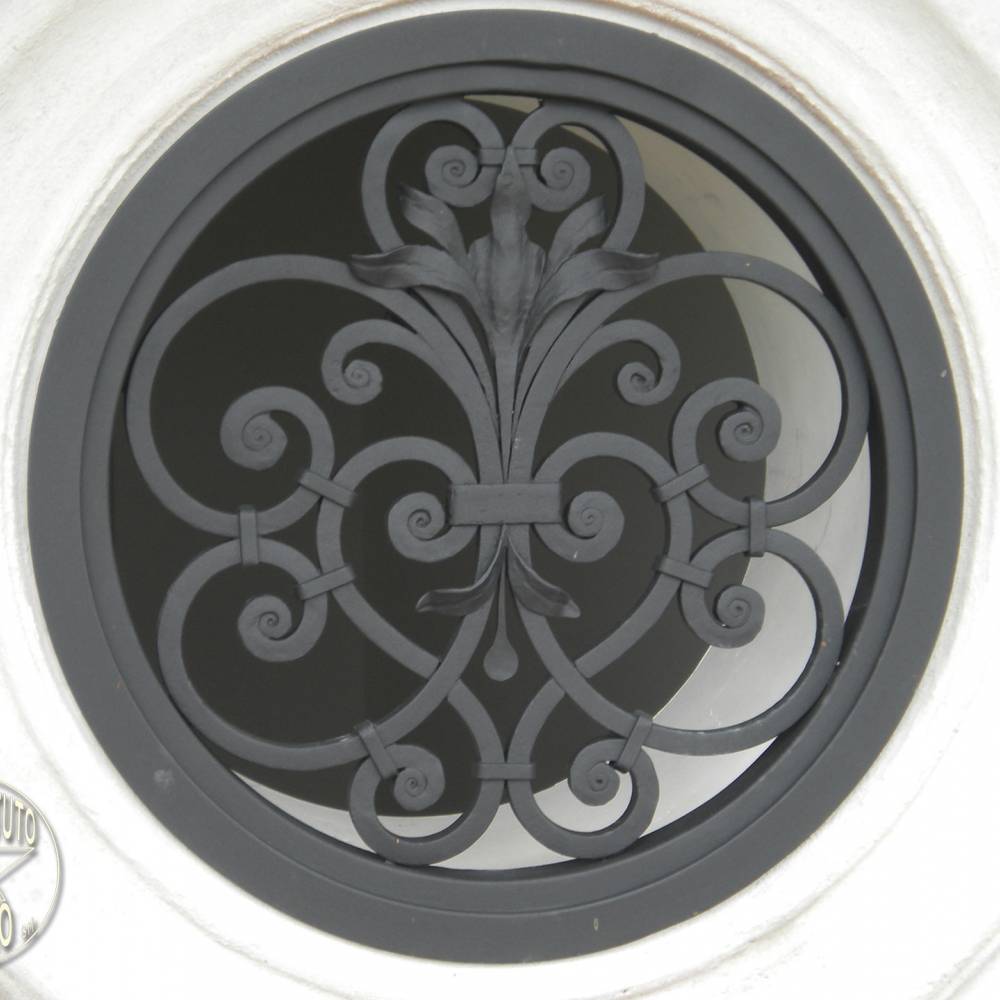 Wrought iron protection grille