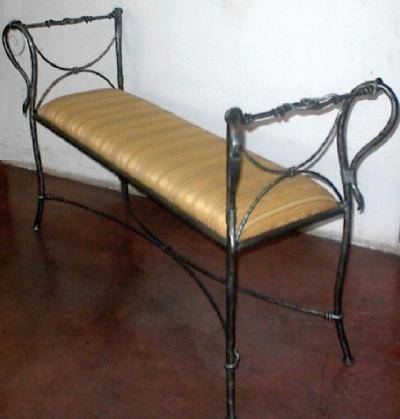 Wrought Iron bench 