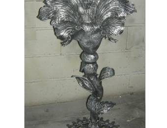 wrought iron fountain flower
