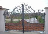 Wrought Iron Gate with Copper